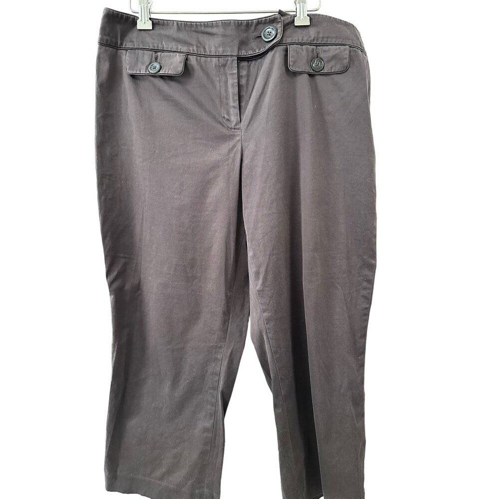 🌸3/$15🌸Ann Taylor Lindsay Curvy Brown Slacks sz 12